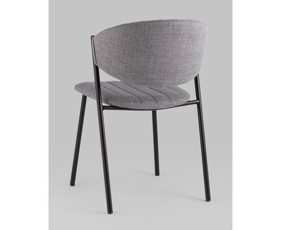 Стул Харпер ткань рогожка серый, изображение 6 | Интернет магазин мебели и декора LifeDekor