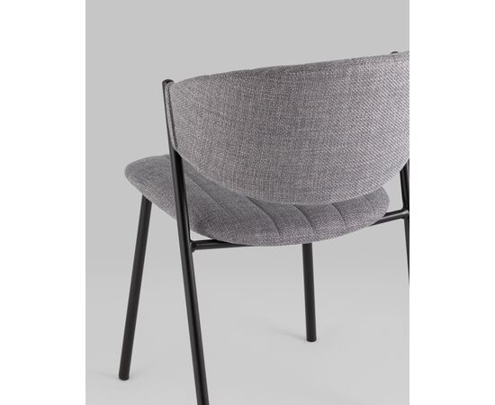 Стул Харпер ткань рогожка серый, изображение 7 | Интернет магазин мебели и декора LifeDekor