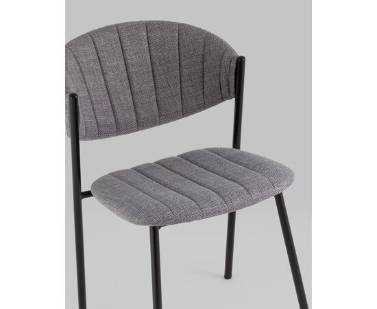 Стул Харпер ткань рогожка серый, изображение 8 | Интернет магазин мебели и декора LifeDekor