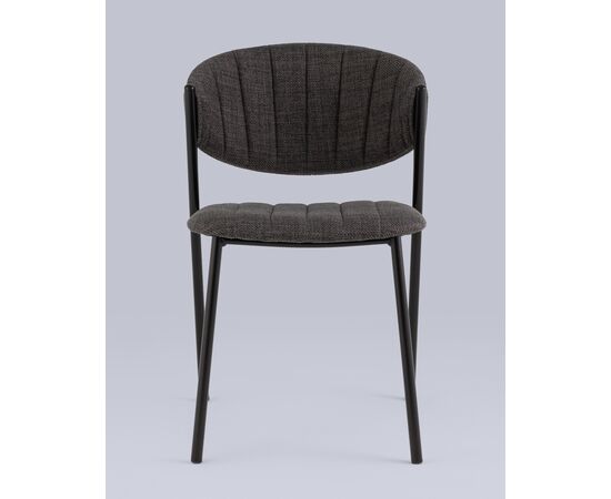 Стул Харпер ткань рогожка тёмно-серый, изображение 3 | Интернет магазин мебели и декора LifeDekor