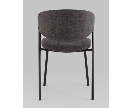 Стул Харпер ткань рогожка тёмно-серый, изображение 5 | Интернет магазин мебели и декора LifeDekor