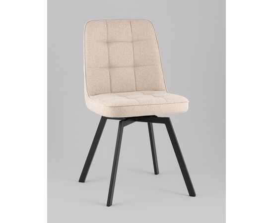 Стул Pleid вращающийся кремовый, изображение 4 | Интернет магазин мебели и декора LifeDekor