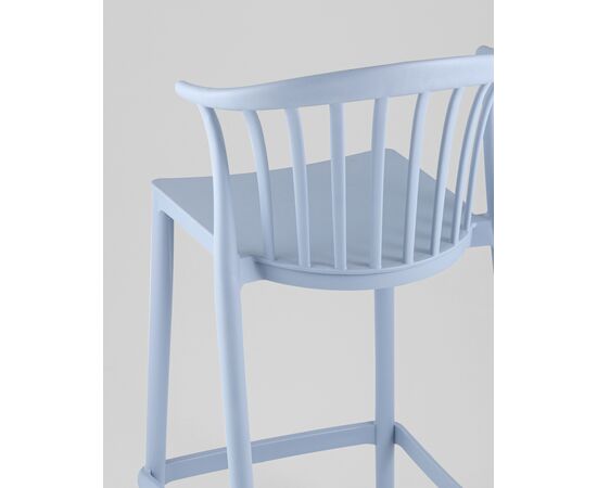 Стул полубарный Campo пластик голубой, изображение 7 | Интернет магазин мебели и декора LifeDekor