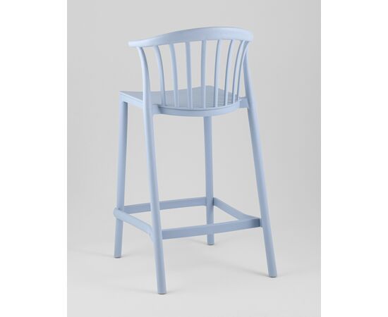 Стул полубарный Campo пластик голубой, изображение 6 | Интернет магазин мебели и декора LifeDekor