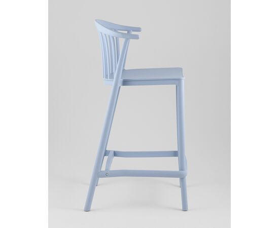 Стул полубарный Campo пластик голубой, изображение 4 | Интернет магазин мебели и декора LifeDekor