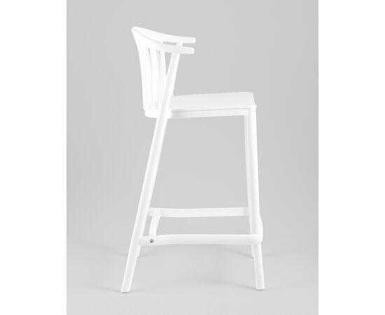 Стул полубарный Campo пластик белый, изображение 4 | Интернет магазин мебели и декора LifeDekor