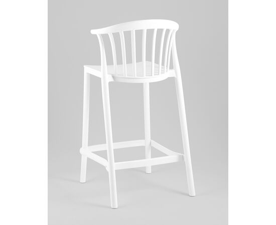 Стул полубарный Campo пластик белый, изображение 6 | Интернет магазин мебели и декора LifeDekor