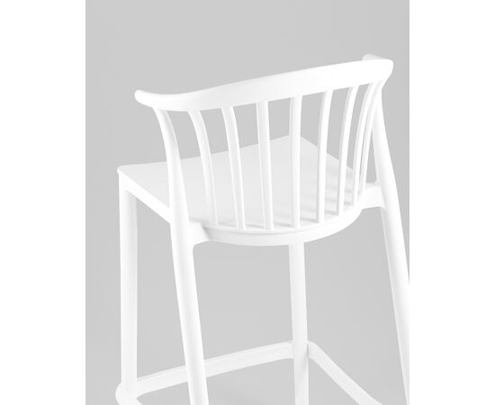 Стул полубарный Campo пластик белый, изображение 7 | Интернет магазин мебели и декора LifeDekor