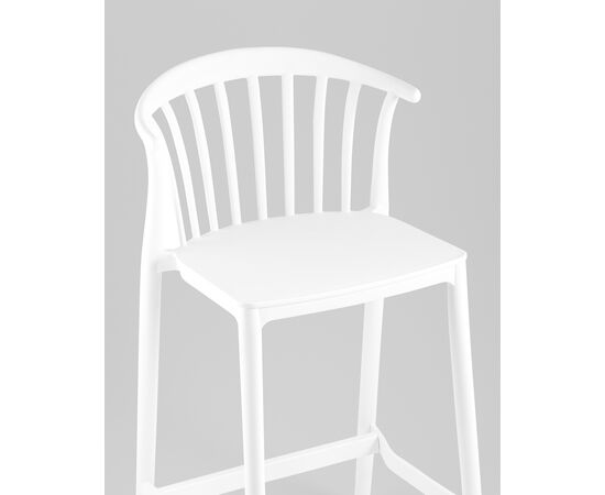Стул полубарный Campo пластик белый, изображение 8 | Интернет магазин мебели и декора LifeDekor