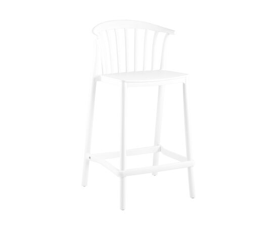 Стул полубарный Campo пластик белый | Интернет магазин мебели и декора LifeDekor
