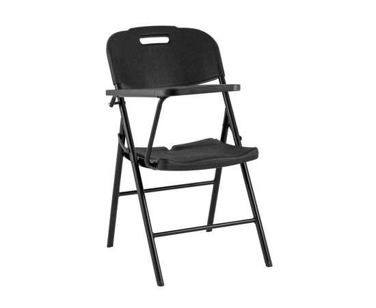 Стул складной банкетный со столиком черный | Интернет магазин мебели и декора LifeDekor