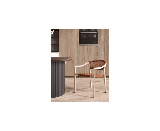 Стул Syna коричневый бежевые ножки, изображение 31 | Интернет магазин мебели и декора LifeDekor