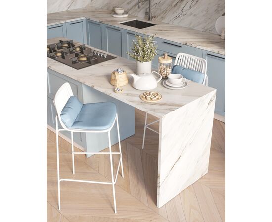 Стул барный Louran с подушкой белый, изображение 3 | Интернет магазин мебели и декора LifeDekor