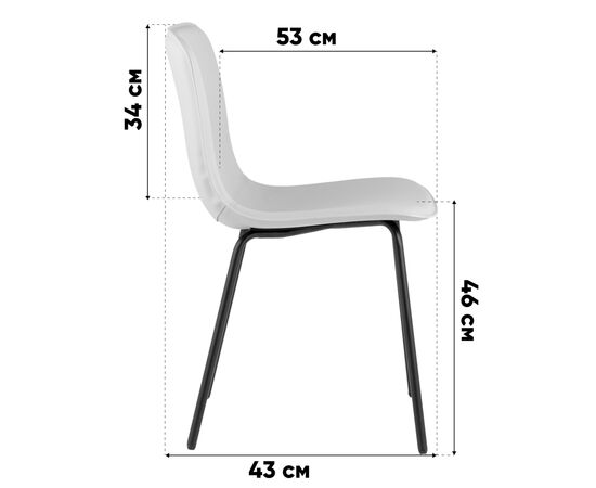 Стул обеденный Pluto коричневый, изображение 10 | Интернет магазин мебели и декора LifeDekor