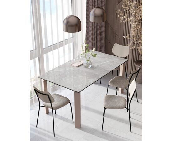 Стул обеденный Casey серый с серой экокожей, изображение 4 | Интернет магазин мебели и декора LifeDekor