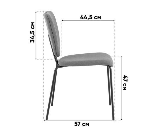 Стул обеденный Masey зеленый, изображение 10 | Интернет магазин мебели и декора LifeDekor