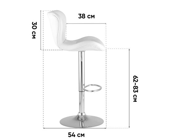 Стул барный ПОРШЕ серый 2 шт., изображение 10 | Интернет магазин мебели и декора LifeDekor
