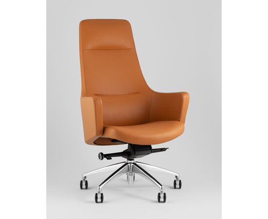 Кресло руководителя TopChairs Ferris коричневое, изображение 2 | Интернет магазин мебели и декора LifeDekor