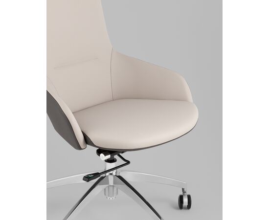 Кресло руководителя TopChairs Soulo светло-серый, серый, изображение 10 | Интернет магазин мебели и декора LifeDekor