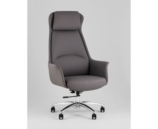 Кресло руководителя TopChairs Viking NEW серое, изображение 2 | Интернет магазин мебели и декора LifeDekor