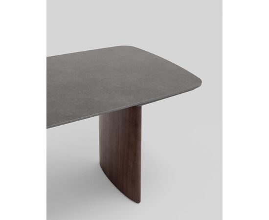 Стол обеденный Астарта раскладной 180-260х90 см керамика темная, изображение 3 | Интернет магазин мебели и декора LifeDekor