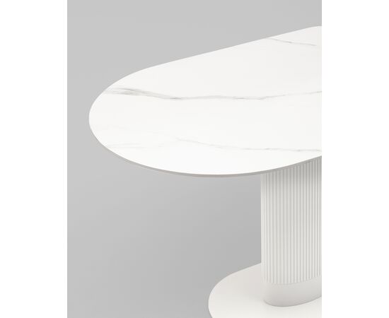 Стол обеденный Mystery 130х80 см белый керамика, изображение 5 | Интернет магазин мебели и декора LifeDekor