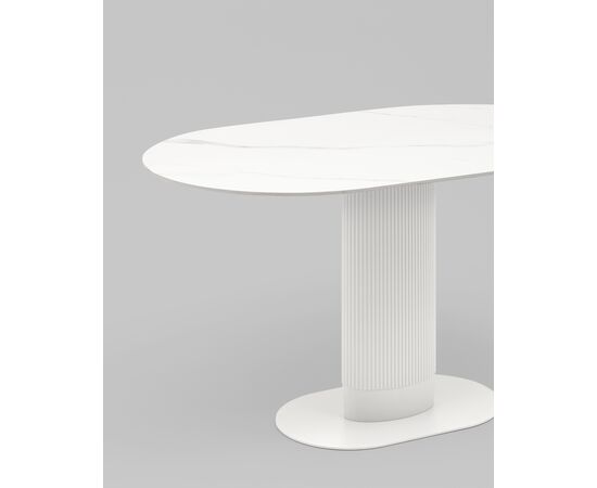 Стол обеденный Mystery 130х80 см белый керамика, изображение 6 | Интернет магазин мебели и декора LifeDekor