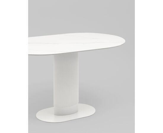 Стол обеденный Mystery 130х80 см белый керамика, изображение 8 | Интернет магазин мебели и декора LifeDekor