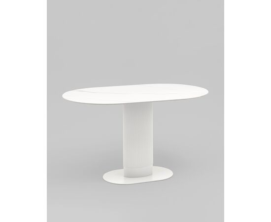 Стол обеденный Mystery 130х80 см белый керамика, изображение 2 | Интернет магазин мебели и декора LifeDekor