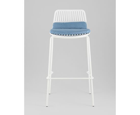 Стул барный Louran с подушкой белый, изображение 5 | Интернет магазин мебели и декора LifeDekor