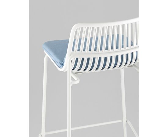 Стул барный Louran с подушкой белый, изображение 9 | Интернет магазин мебели и декора LifeDekor