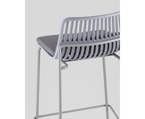 Стул барный Louran с подушкой серый, изображение 7 | Интернет магазин мебели и декора LifeDekor