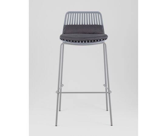 Стул барный Louran с подушкой серый, изображение 3 | Интернет магазин мебели и декора LifeDekor