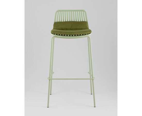 Стул барный Louran с подушкой зелёный, изображение 3 | Интернет магазин мебели и декора LifeDekor