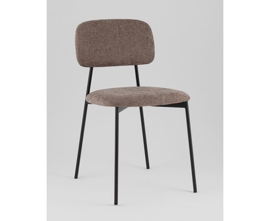 Стул Chao коричневый черные ножки, изображение 2 | Интернет магазин мебели и декора LifeDekor