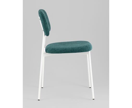 Стул Chao темно-зеленый белые ножки, изображение 4 | Интернет магазин мебели и декора LifeDekor