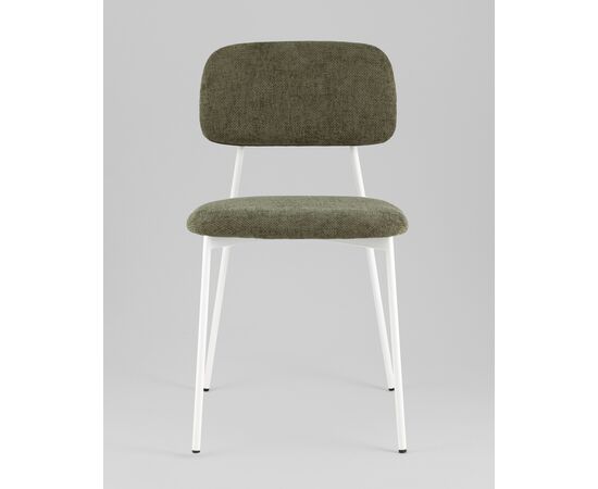 Стул Chao зеленый белые ножки 2 шт., изображение 3 | Интернет магазин мебели и декора LifeDekor