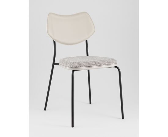 Стул обеденный Casey серый с серой экокожей, изображение 2 | Интернет магазин мебели и декора LifeDekor