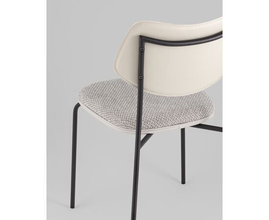 Стул обеденный Casey серый с серой экокожей, изображение 9 | Интернет магазин мебели и декора LifeDekor