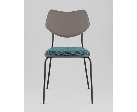 Стул обеденный Casey темно-бирюзовый с серой экокожей, изображение 5 | Интернет магазин мебели и декора LifeDekor