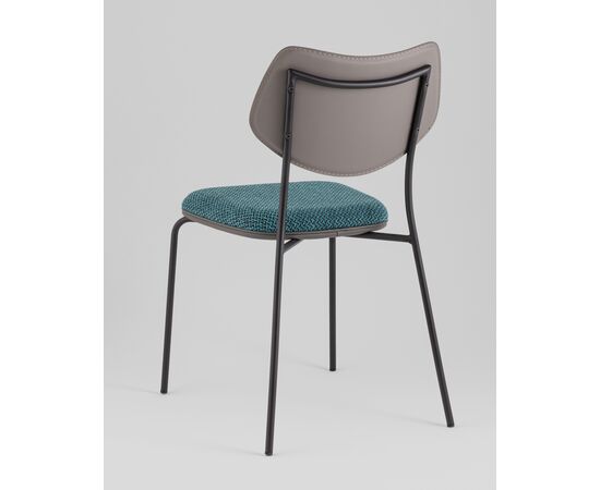 Стул обеденный Casey темно-бирюзовый с серой экокожей, изображение 8 | Интернет магазин мебели и декора LifeDekor