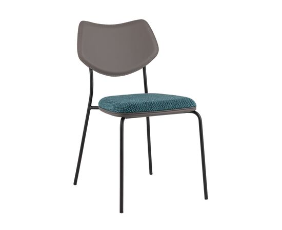 Стул обеденный Casey темно-бирюзовый с серой экокожей | Интернет магазин мебели и декора LifeDekor