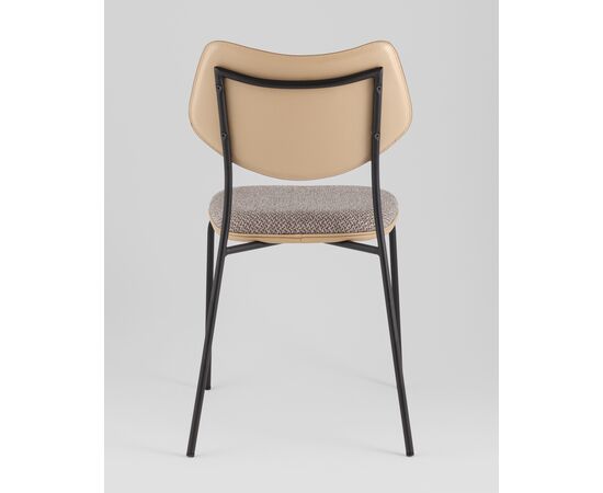 Стул обеденный Casey серо-коричневый с бежевой экокожей, изображение 5 | Интернет магазин мебели и декора LifeDekor