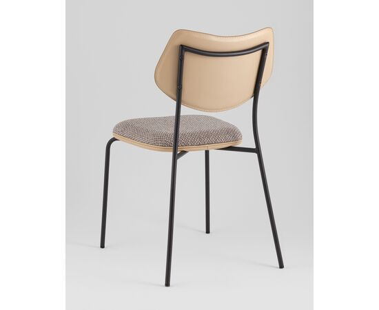 Стул обеденный Casey серо-коричневый с бежевой экокожей, изображение 6 | Интернет магазин мебели и декора LifeDekor