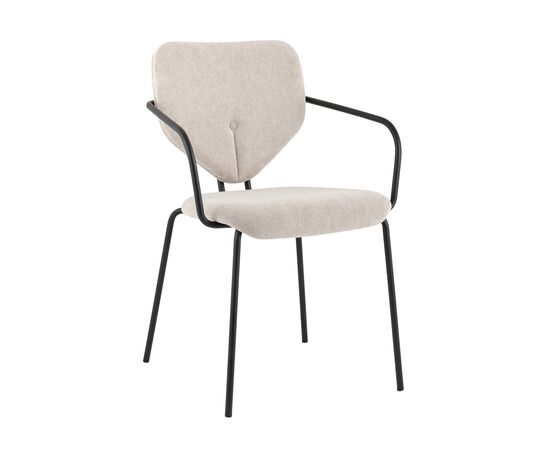 Стул обеденный Masey с подлокотниками бежевый | Интернет магазин мебели и декора LifeDekor