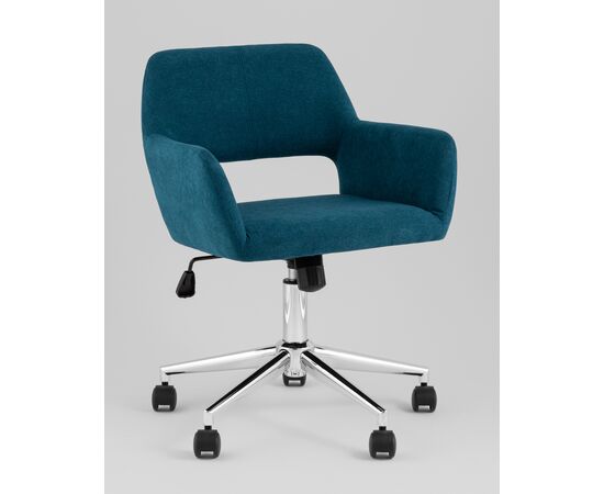 Стул офисный ROSS рогожка синий, изображение 2 | Интернет магазин мебели и декора LifeDekor