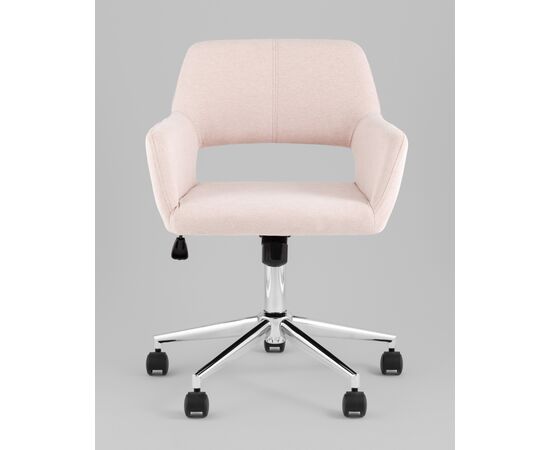 Стул офисный ROSS рогожка светло-розовый, изображение 5 | Интернет магазин мебели и декора LifeDekor