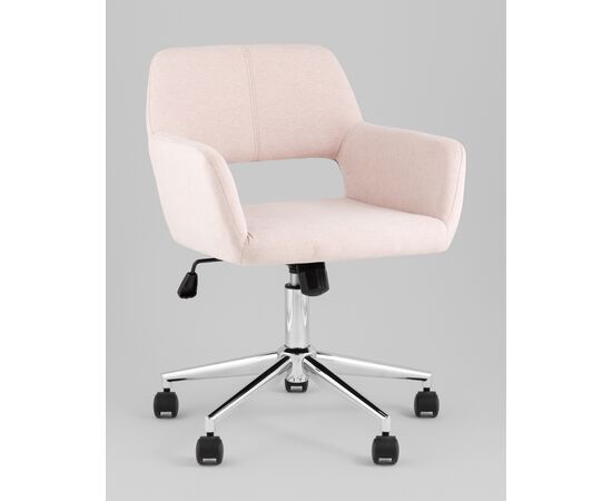 Стул офисный ROSS рогожка светло-розовый, изображение 2 | Интернет магазин мебели и декора LifeDekor