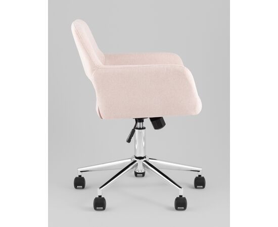 Стул офисный ROSS рогожка светло-розовый, изображение 6 | Интернет магазин мебели и декора LifeDekor