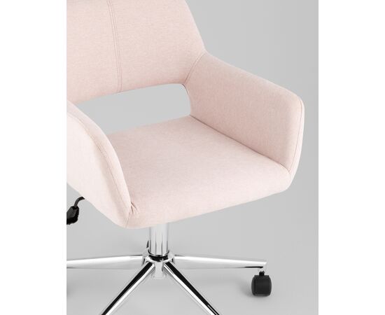 Стул офисный ROSS рогожка светло-розовый, изображение 10 | Интернет магазин мебели и декора LifeDekor